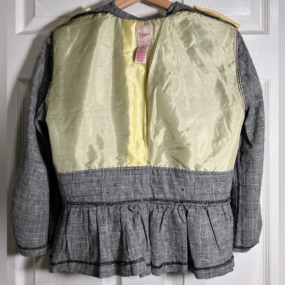 💫Candie’s Plaid/mini houndstooth peplum blazer - Picture 10 of 10